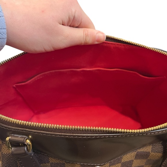 Louis Vuitton Damier Ebene Westminster GM Coated Canvas Leather Trim Tote Bag - Picture 10 of 15